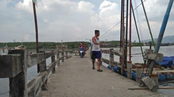 Terkendala Material, Pembangunan Jembatan Pulau Pasaran Diberhentikan Sementara
